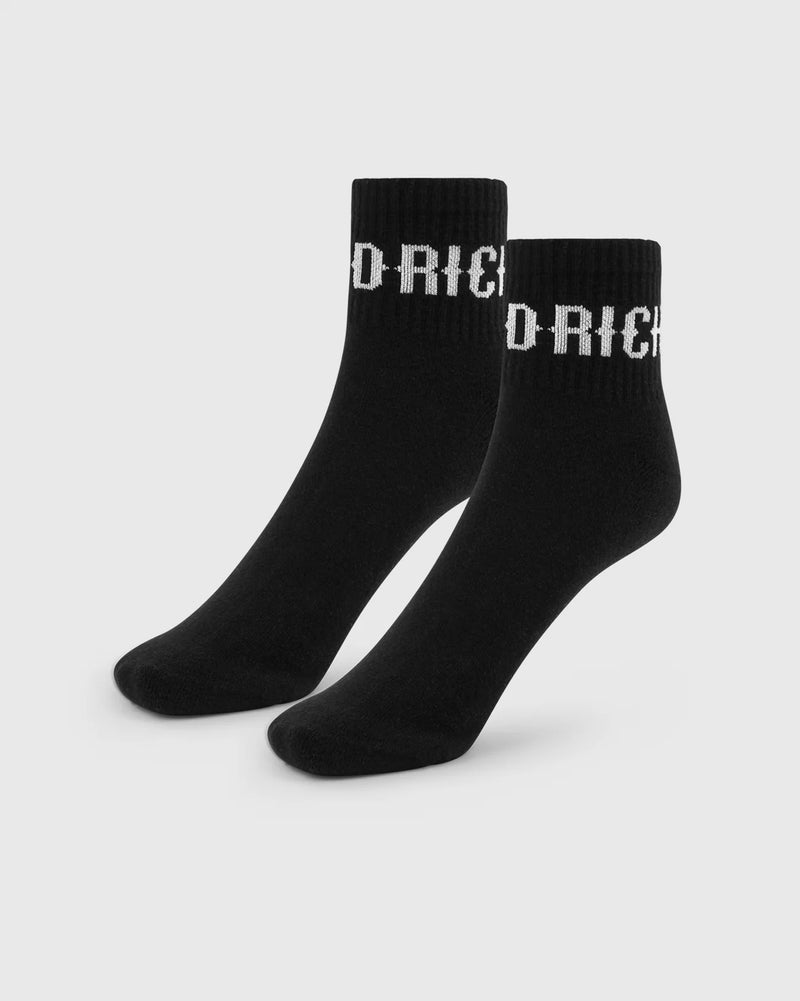 Hoodrich OG Core 3 Pack Quarter Socks Black/White