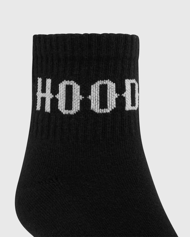 Hoodrich OG Core 3 Pack Quarter Socks Black/White
