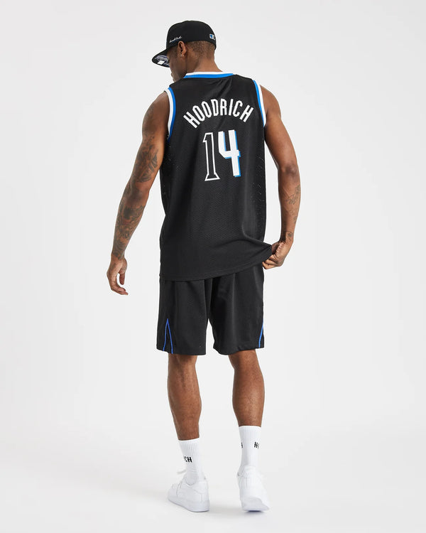 Hoodrich OG Stadium Basketball Shorts Black/White/déjà vu Blue  Sale price