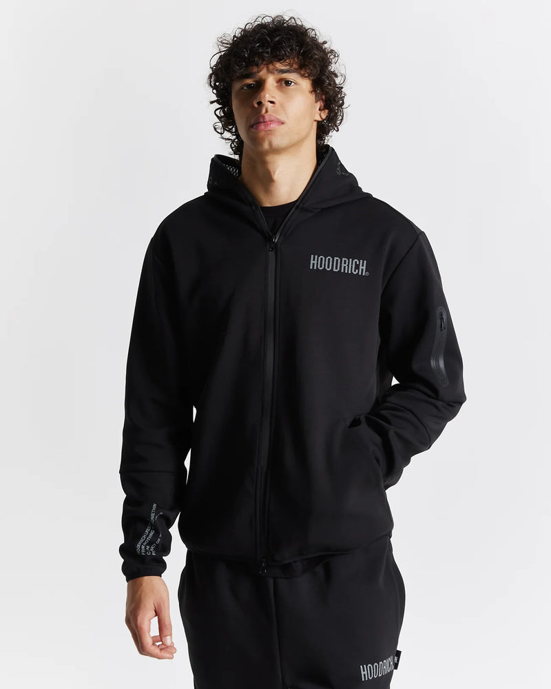 Hoodrich OG Virtue Full Zip Hoodie Black/Reflective