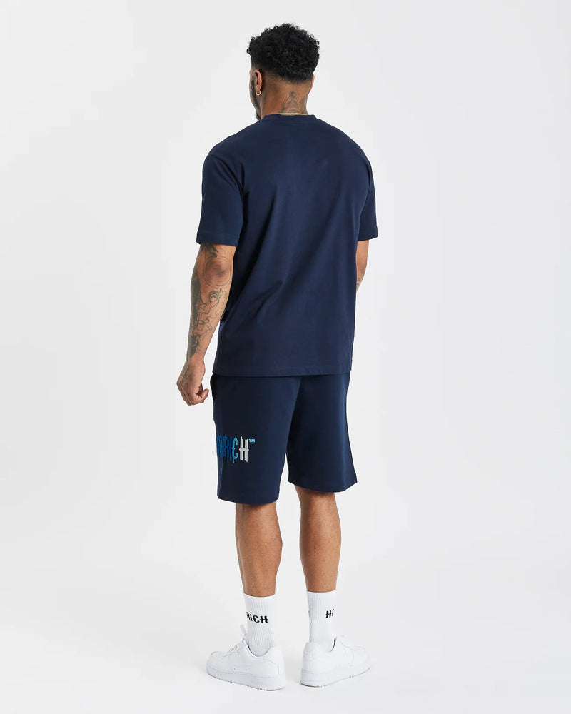 Hoodrich OG Dash Shorts Sky Captain/White/Azure Blue