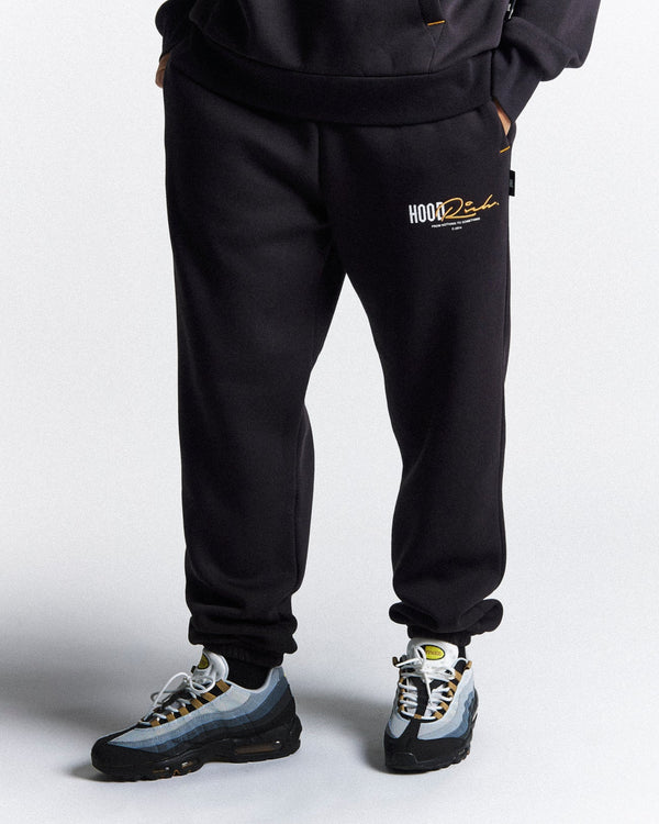 Hoodrich Moeity Moiety Joggers Black/White/Orange