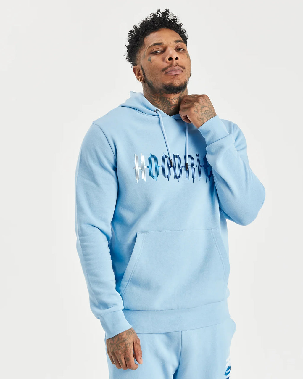 Hoodrich OG Dash Hoodie Placid Blue/White/Sodalite Blue – DesignerMenswear