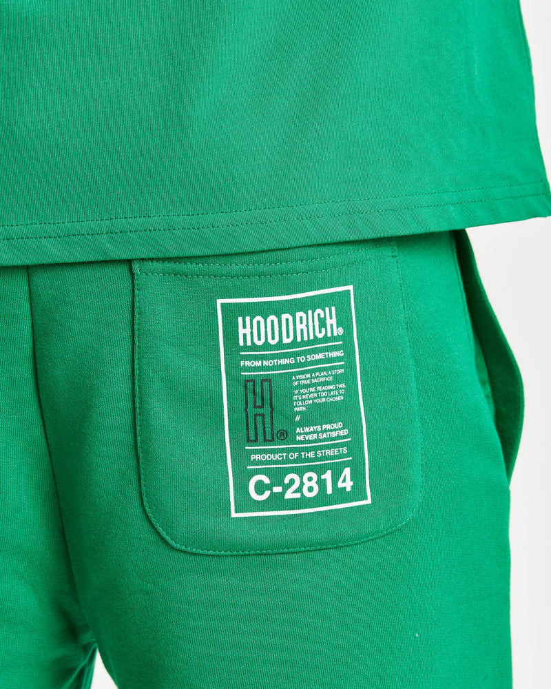 Hoodrich OG Akira V6 Cargo Shorts Green/White/Black