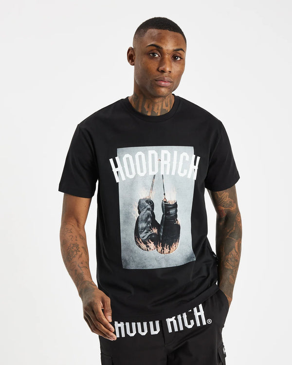 Hoodrich OG Fighter T-shirt Black/White