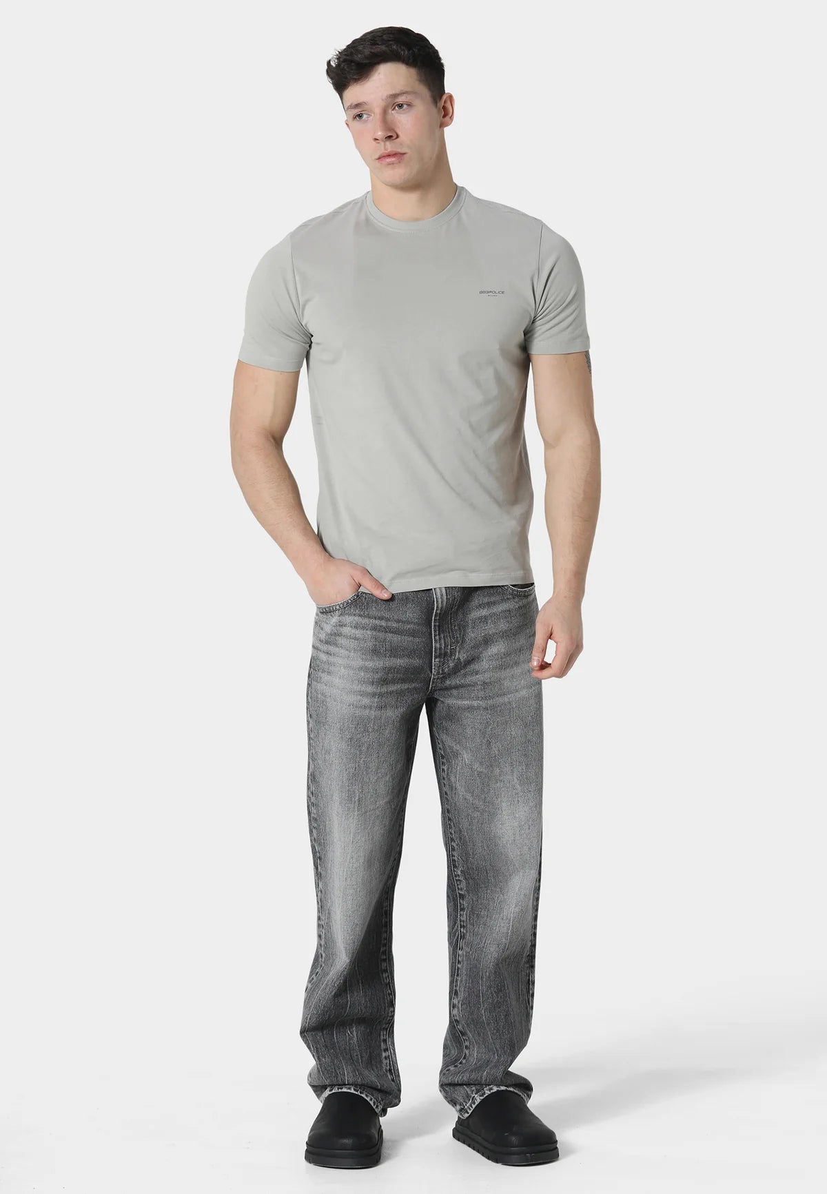 883 Police ICAS COOL GREY T-SHIRT