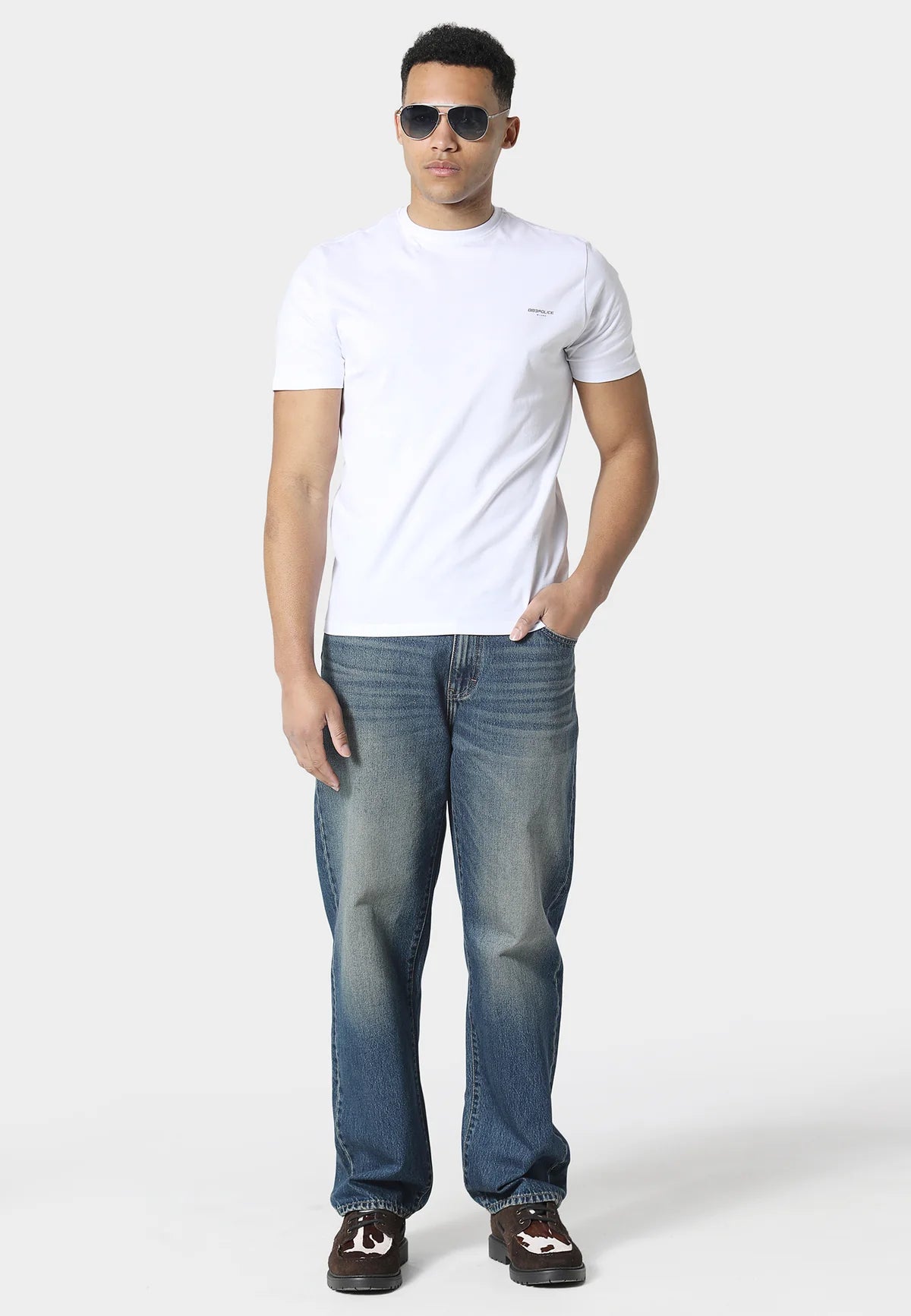 883 Police ICAS WHITE T-SHIRT