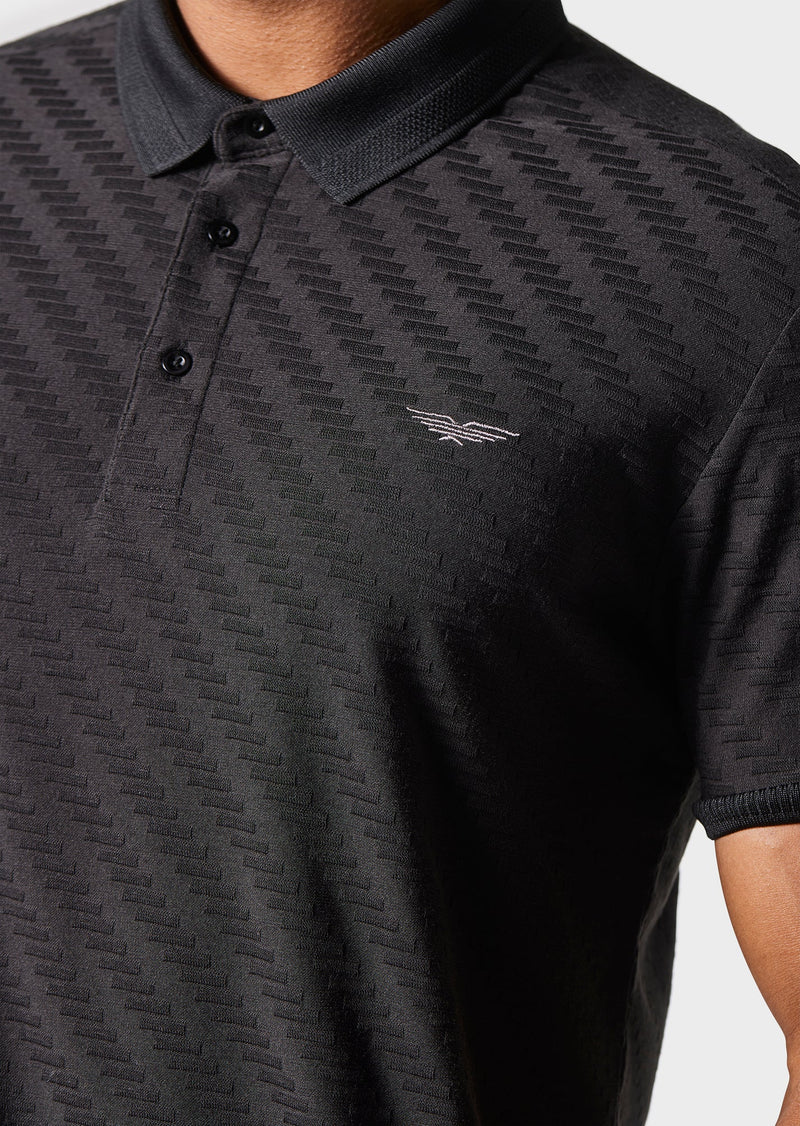 883 Police Irwin Black Polo Shirt