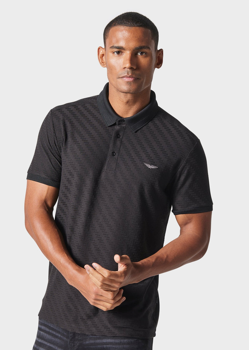883 Police Irwin Black Polo Shirt