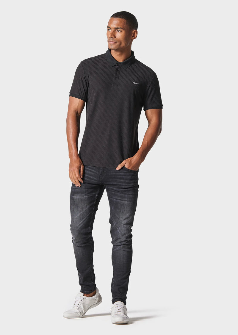 883 Police Irwin Black Polo Shirt