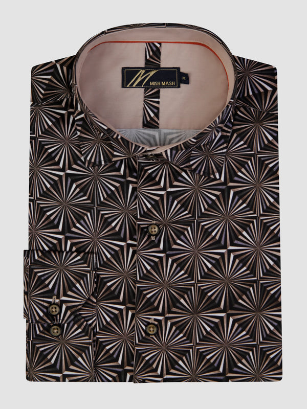 Mish Mash Iridium White & Stone L/S Shirt