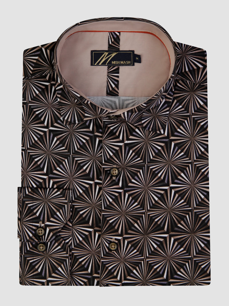 Mish Mash Iridium White & Stone L/S Shirt