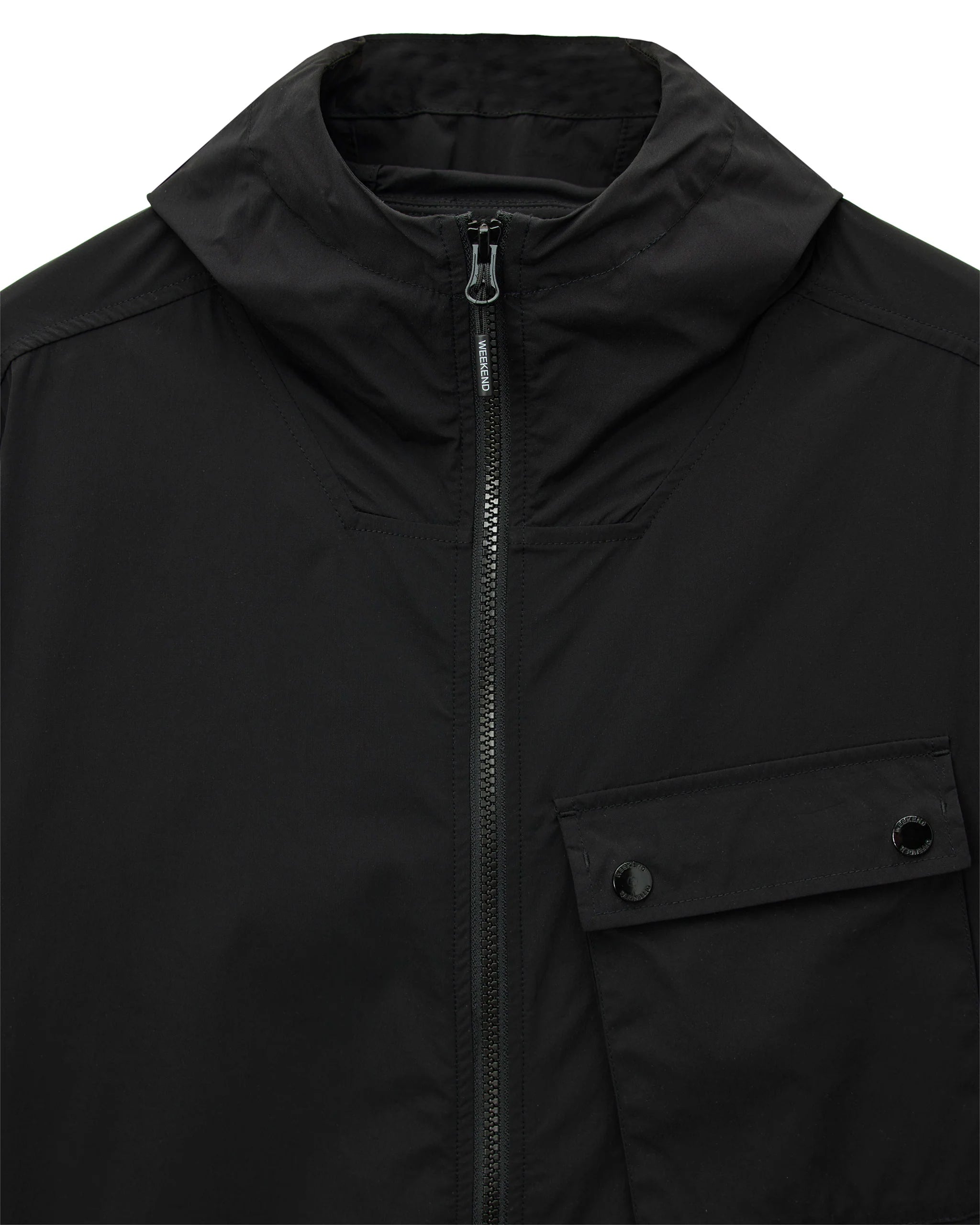 Weekend Offender Temara Technical Windbreaker Jacket Black