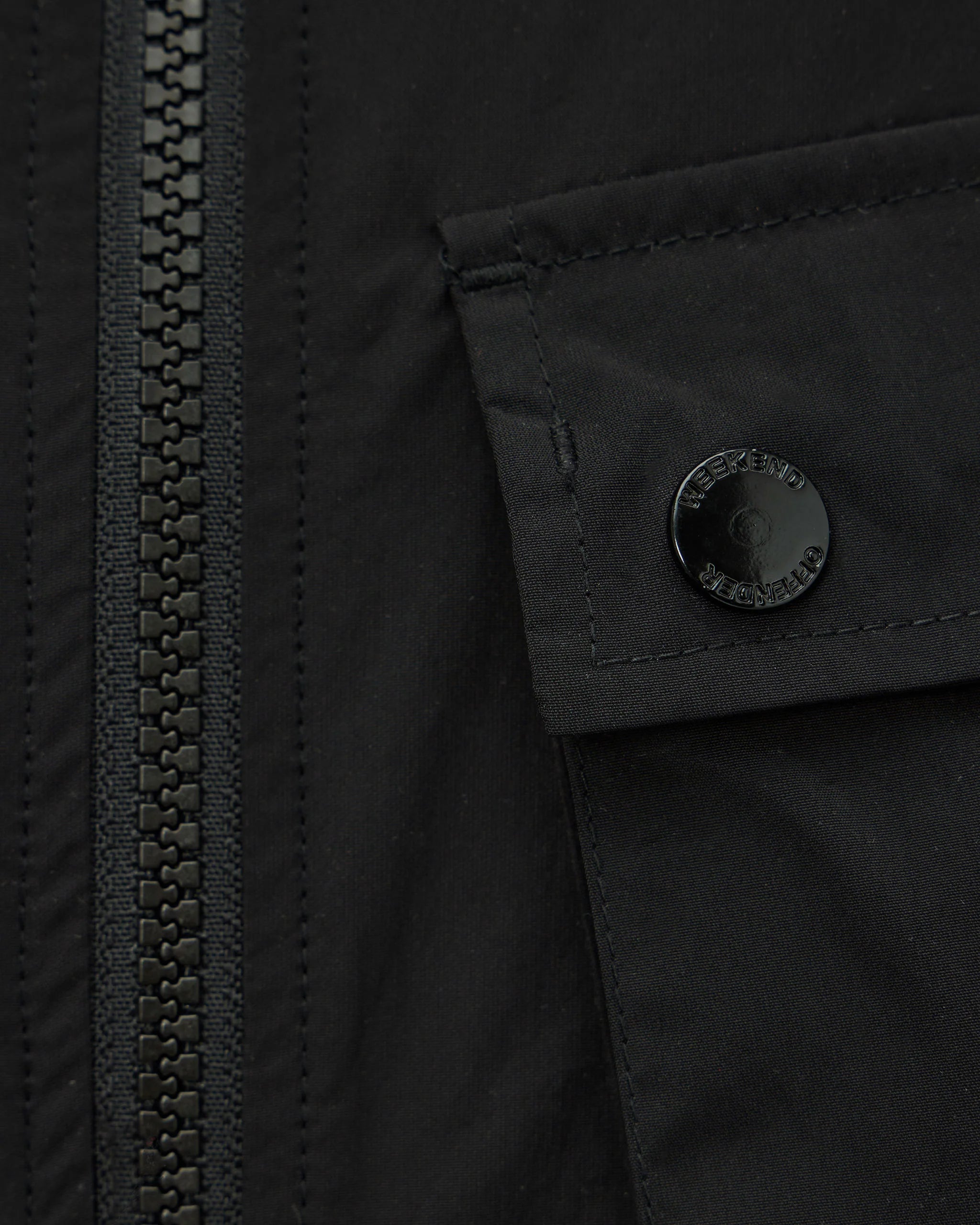 Weekend Offender Temara Technical Windbreaker Jacket Black