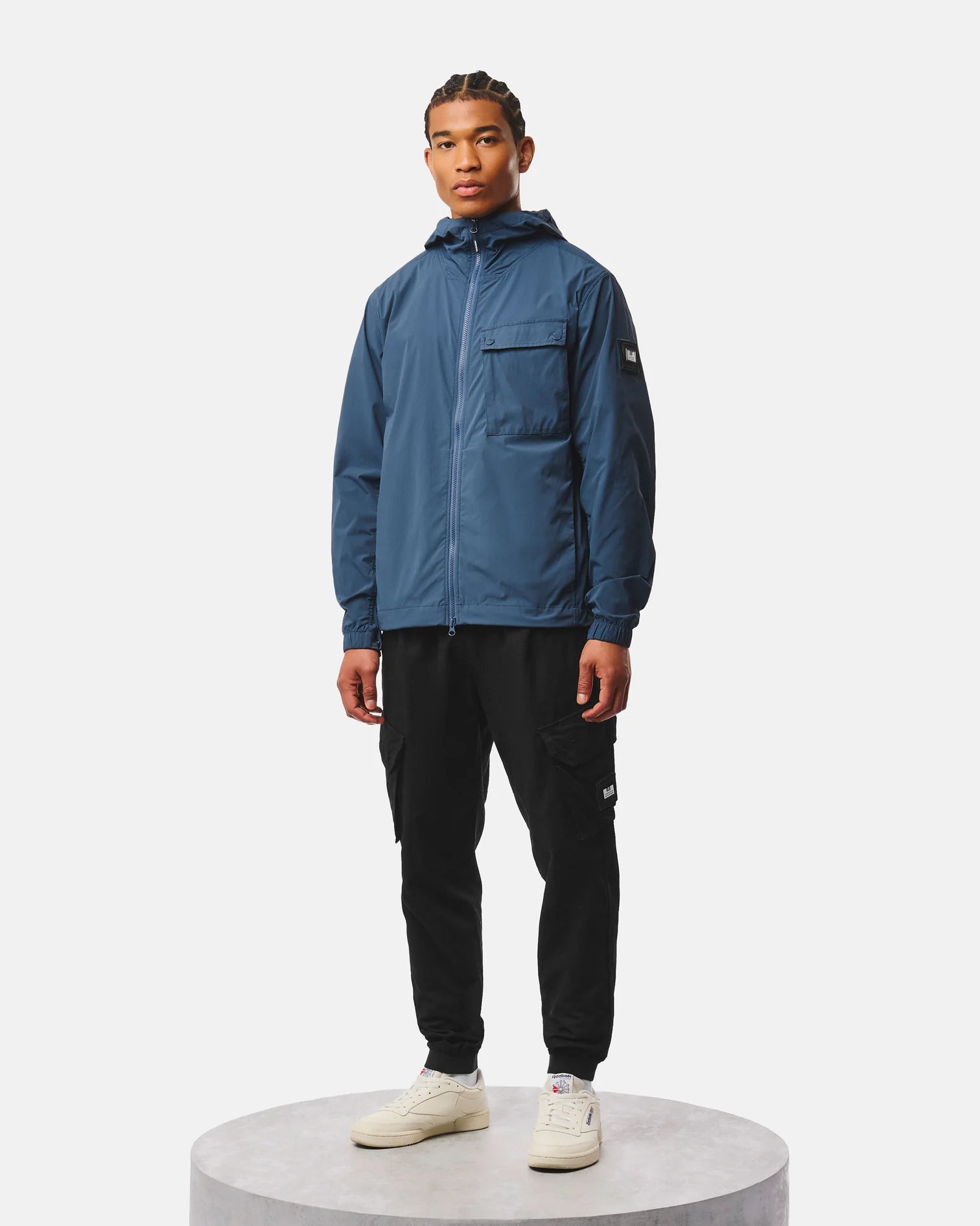 Weekend Offender Temara Windbreaker Jacket Lagoon Blue