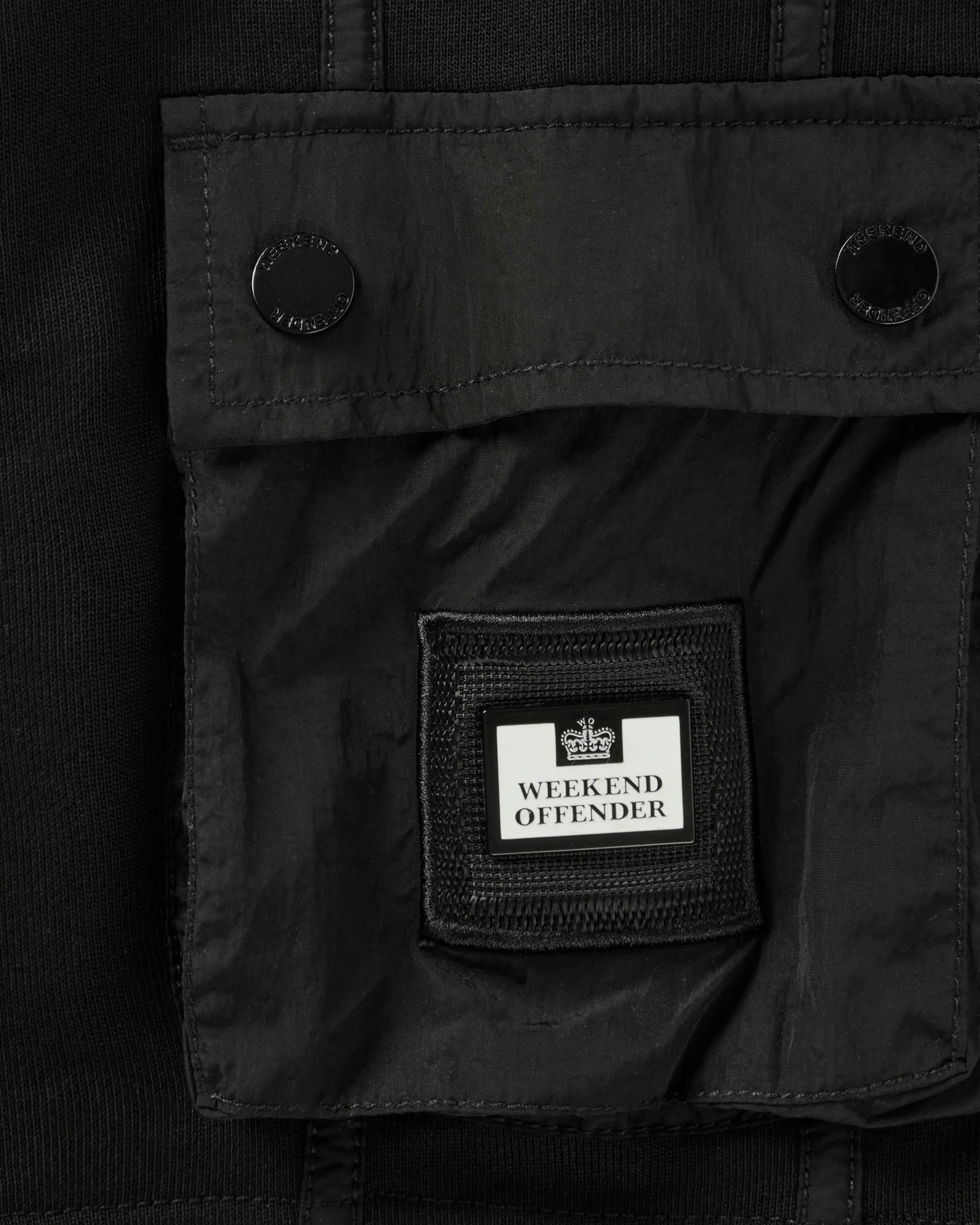 Weekend Offender Kids Nor'Easter Jogger Shorts - BLACK