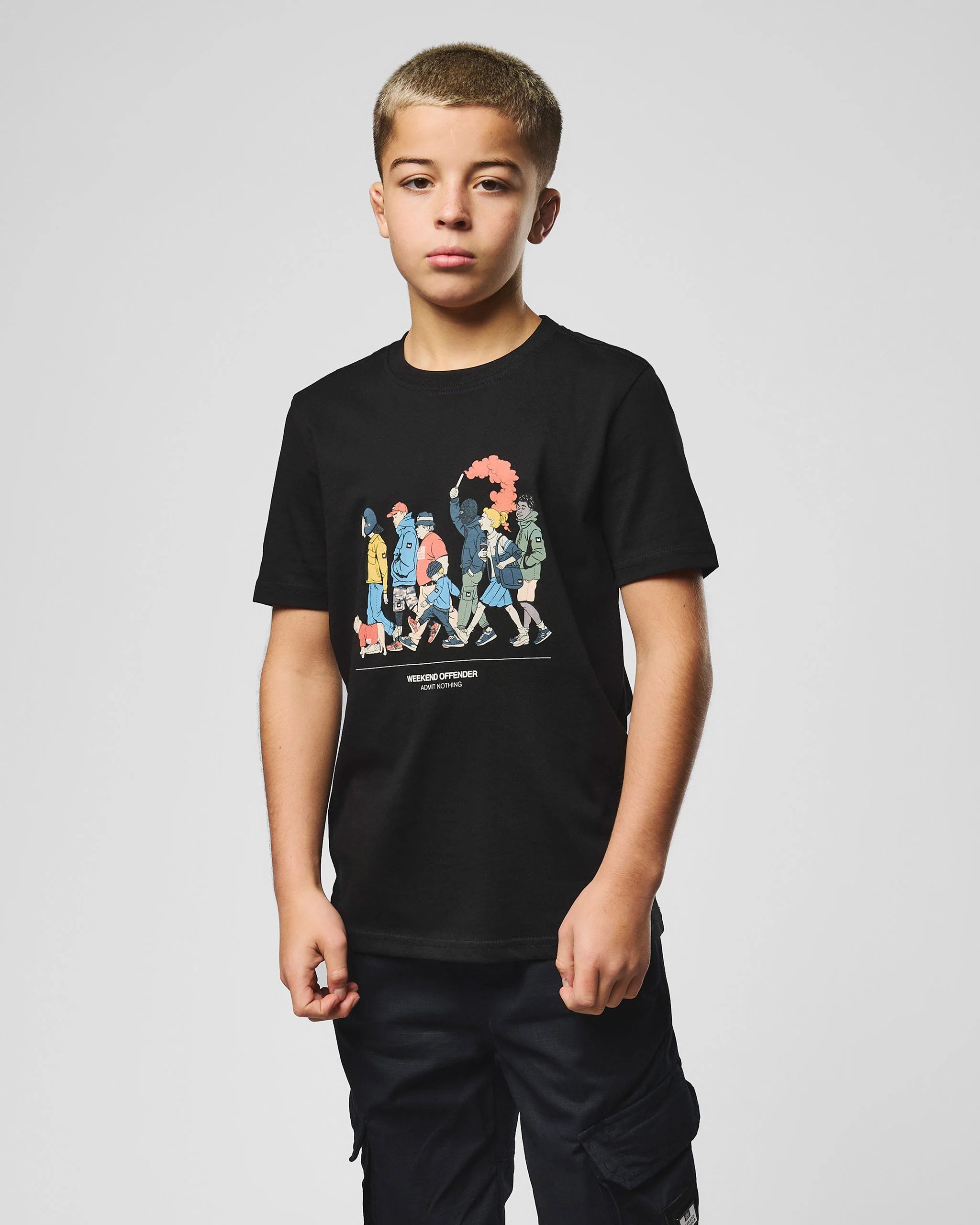 Weekend Offender Kids Everyone Graphic T-Shirt Black