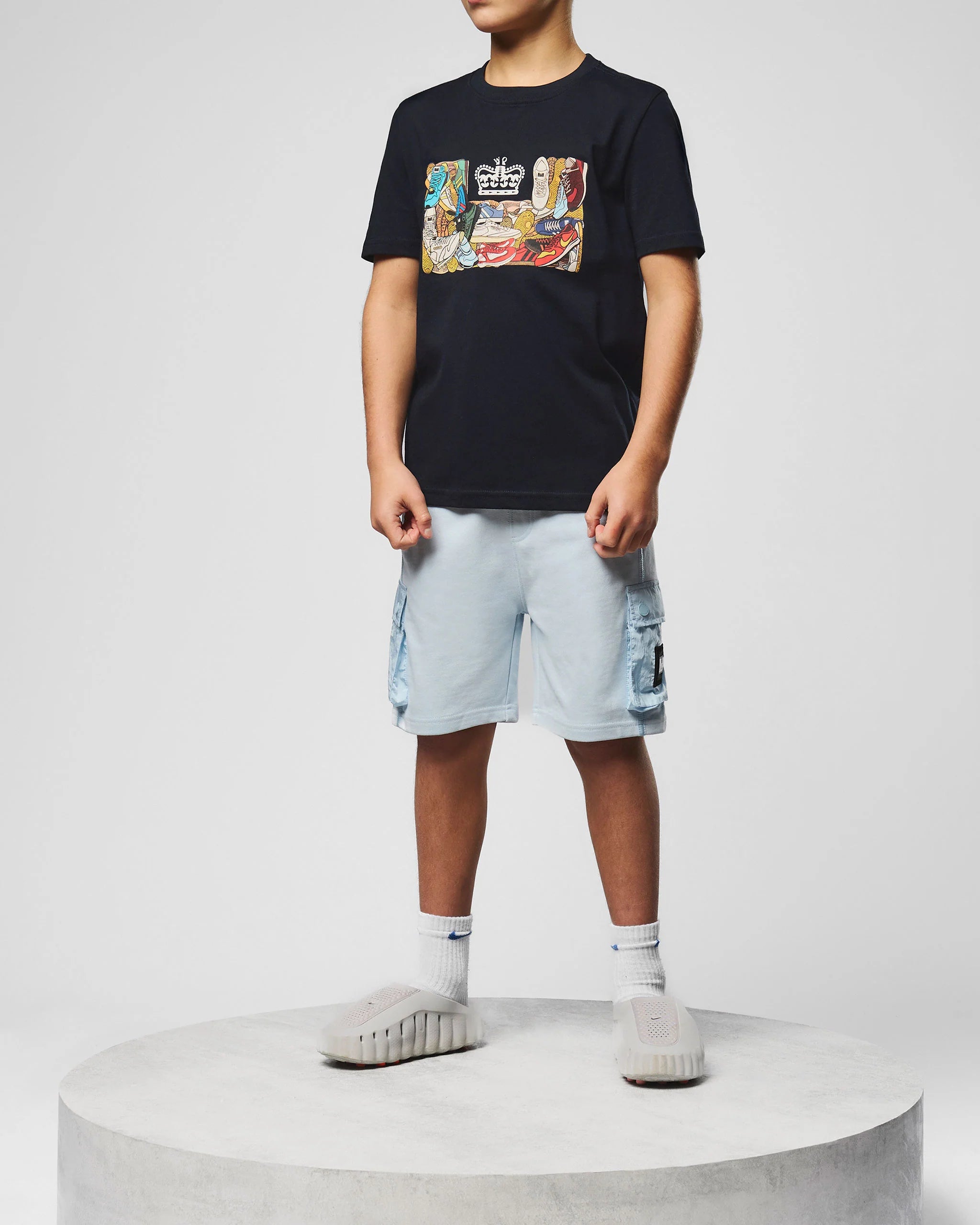 Weekend Offender Kids Nor'Easter Jogger Shorts - SKY BLUE