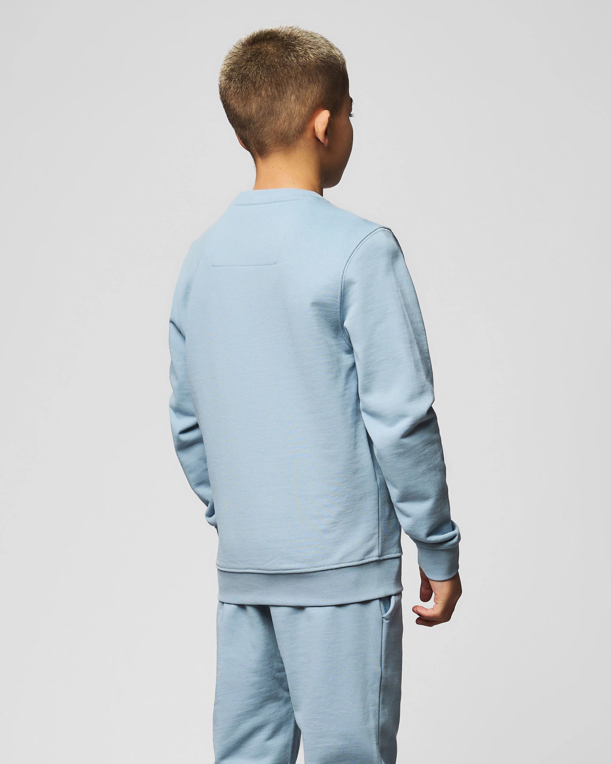 Weekend Offender Kids Raval Sweatshirt Blue Tourmaline/White