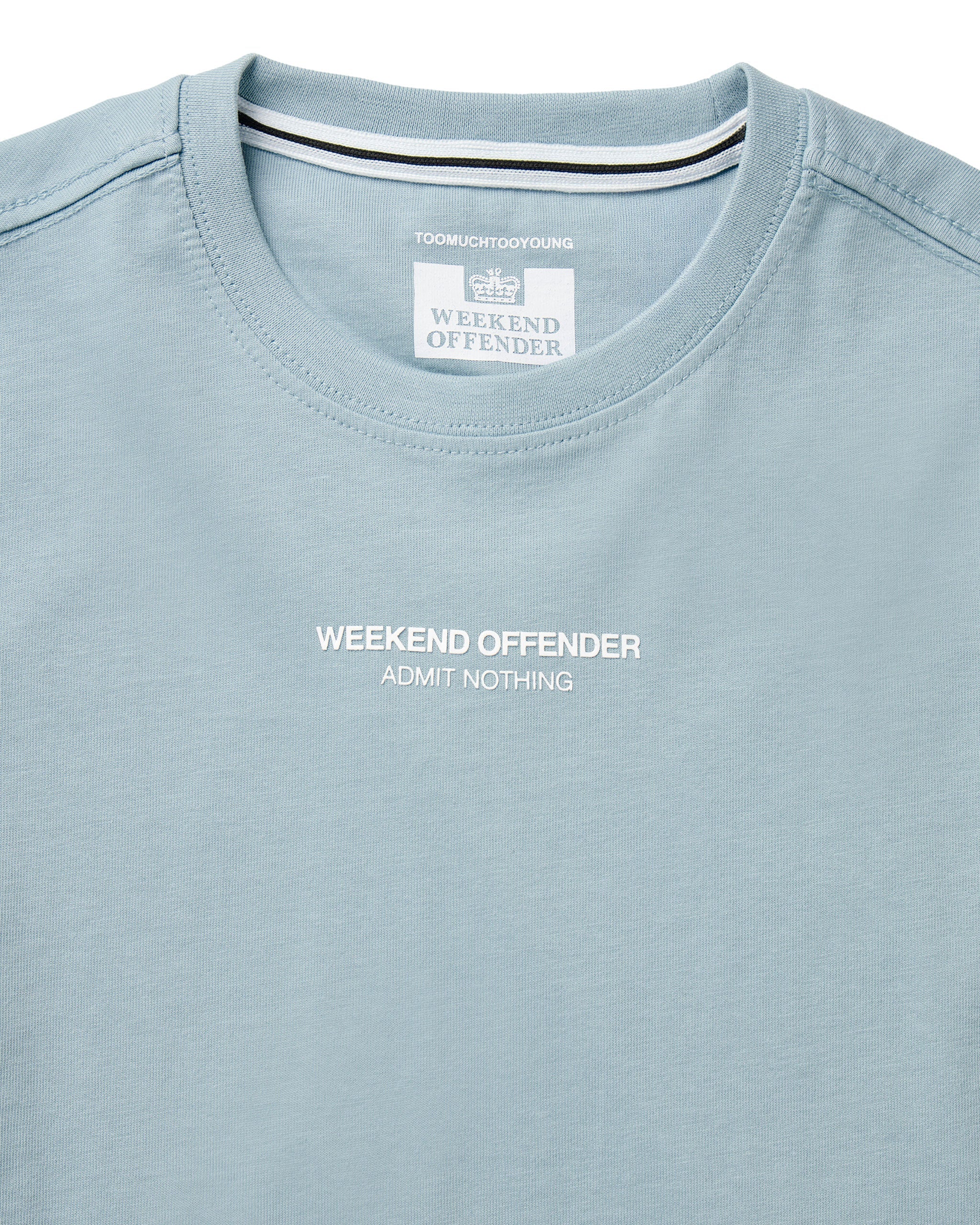 Weekend Offender Kids Millergrove T-Shirt Blue Tourmaline/White