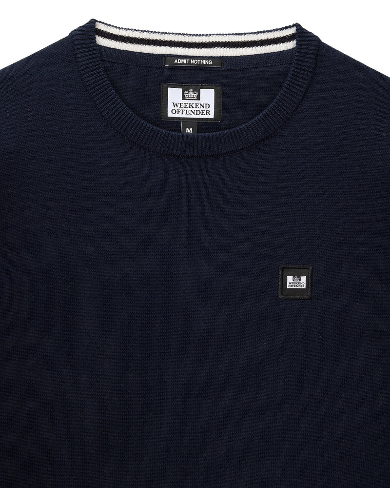 Weekend Offender Solace Knitted Sweater NAVY