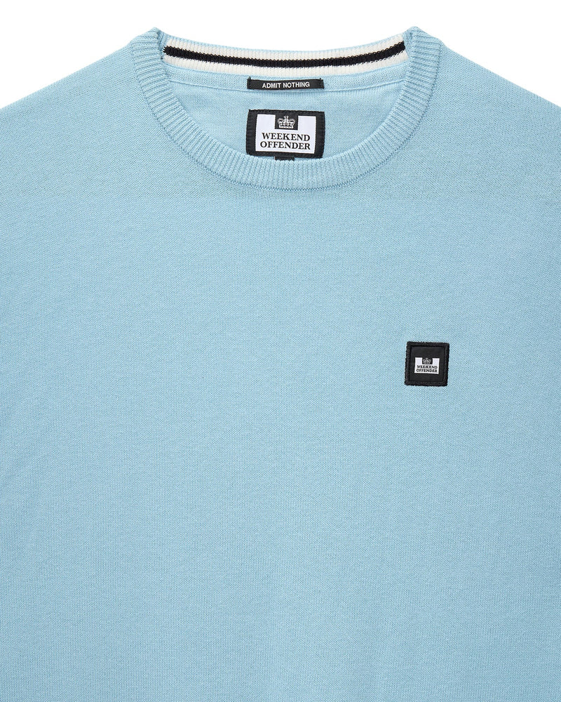Weekend Offender SOLACE KNITTED SWEATER WINTER SKY BLUE