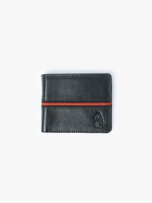 Luke Accessories MILLED LEATHER WALLET - BLACK