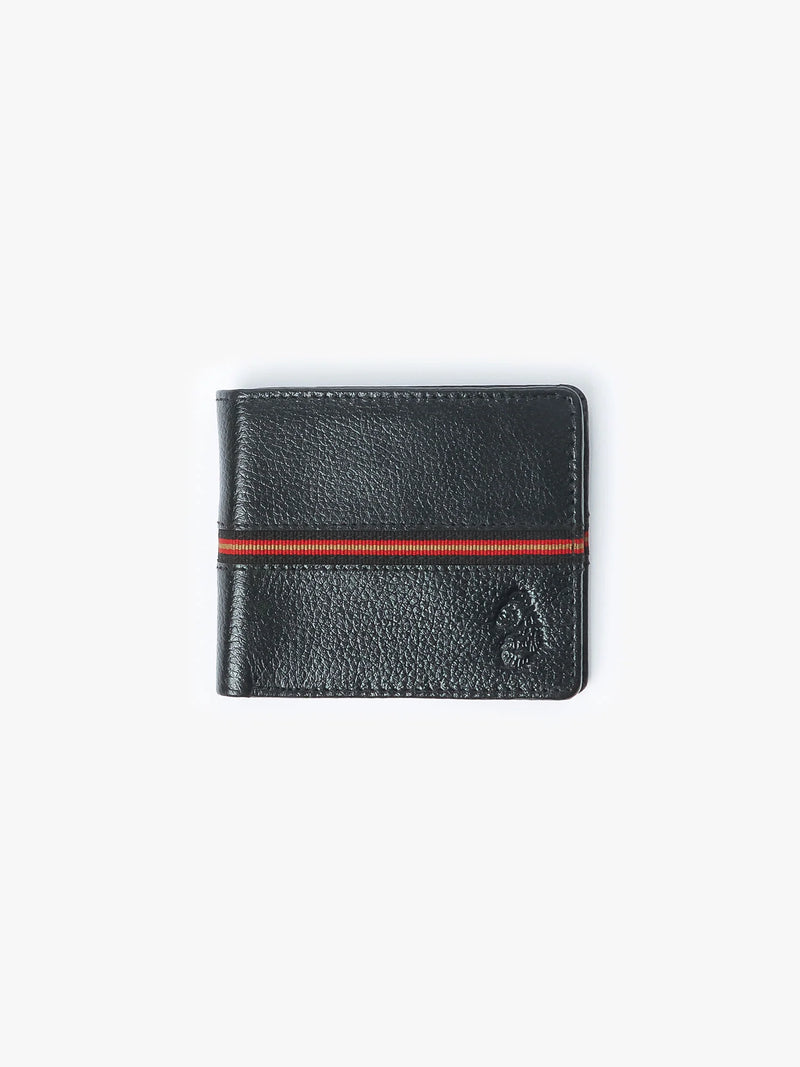 Luke Accessories MILLED LEATHER WALLET - BLACK