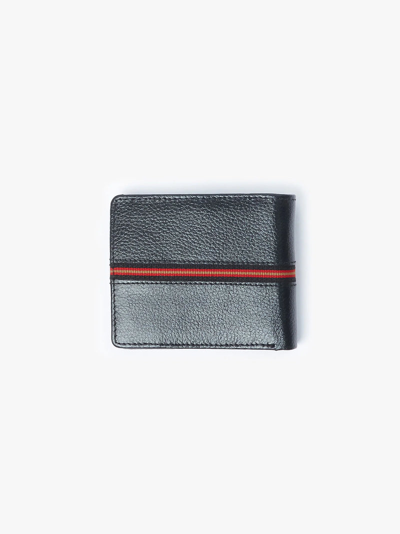 Luke Accessories MILLED LEATHER WALLET - BLACK