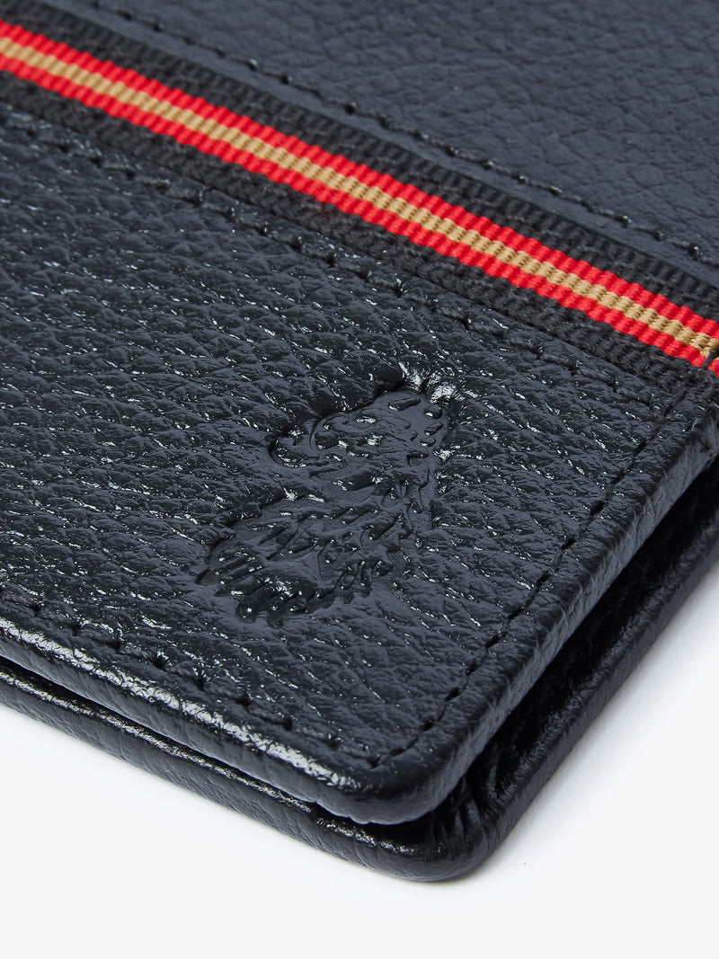 Luke Accessories MILLED LEATHER WALLET - BLACK