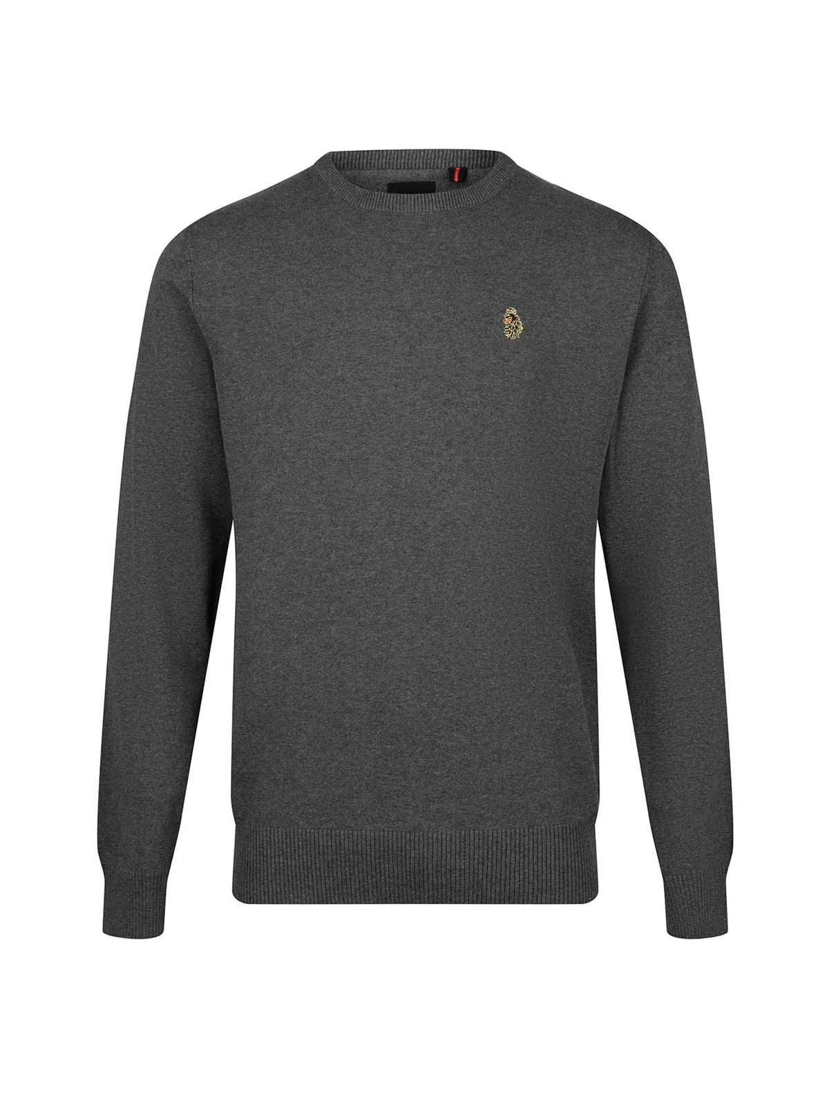 Luke 1977 Gerard Knitted Jumper Charcoal