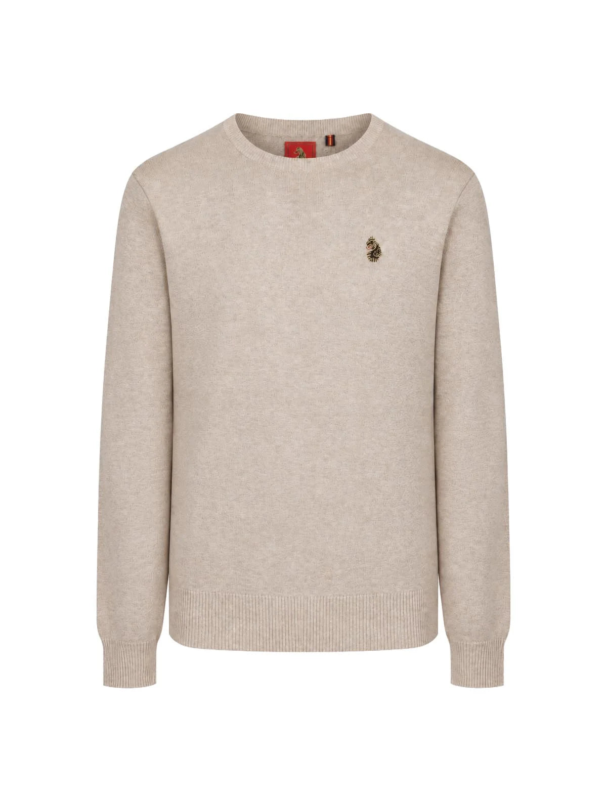 Luke 1977 gerard knitted jumper - stone marle