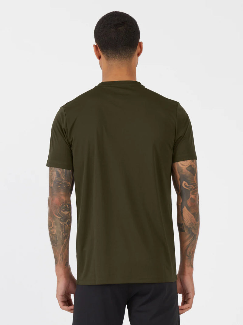 Luke Lean crew neck tee - DARK GREEN