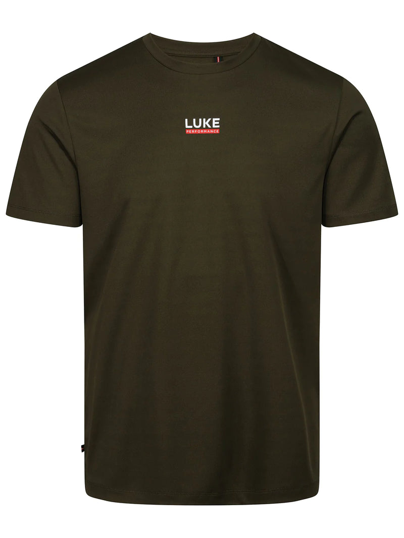 Luke Lean crew neck tee - DARK GREEN