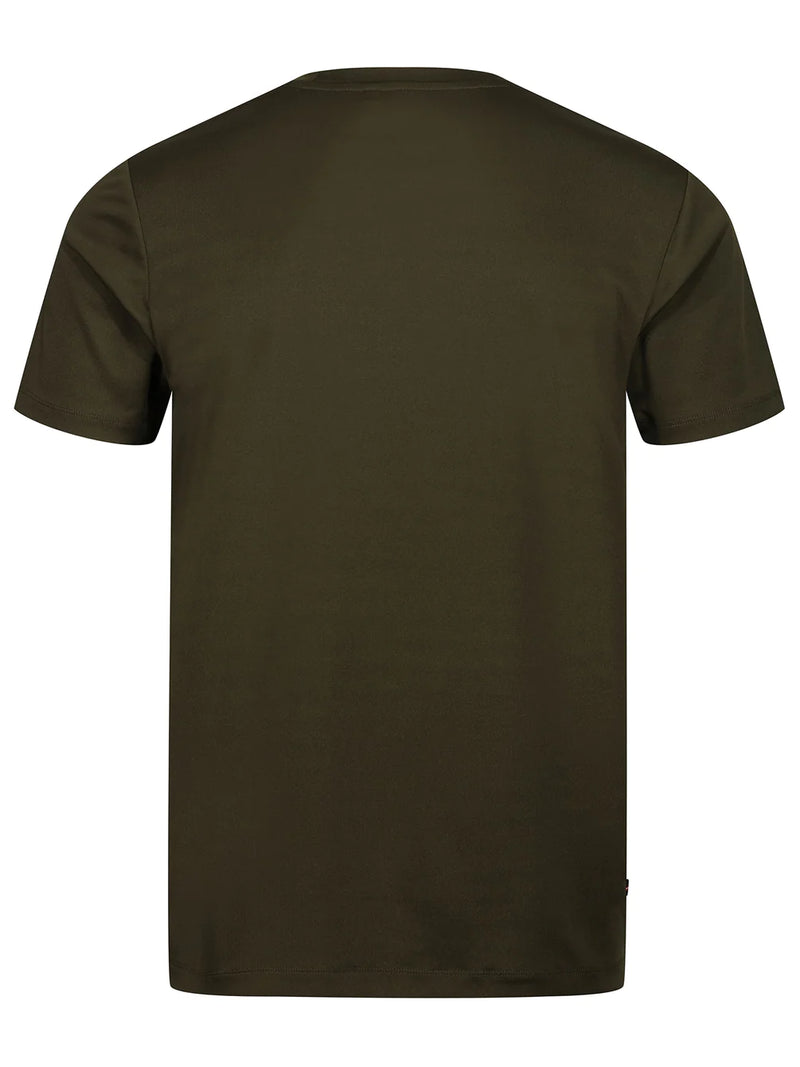 Luke Lean crew neck tee - DARK GREEN