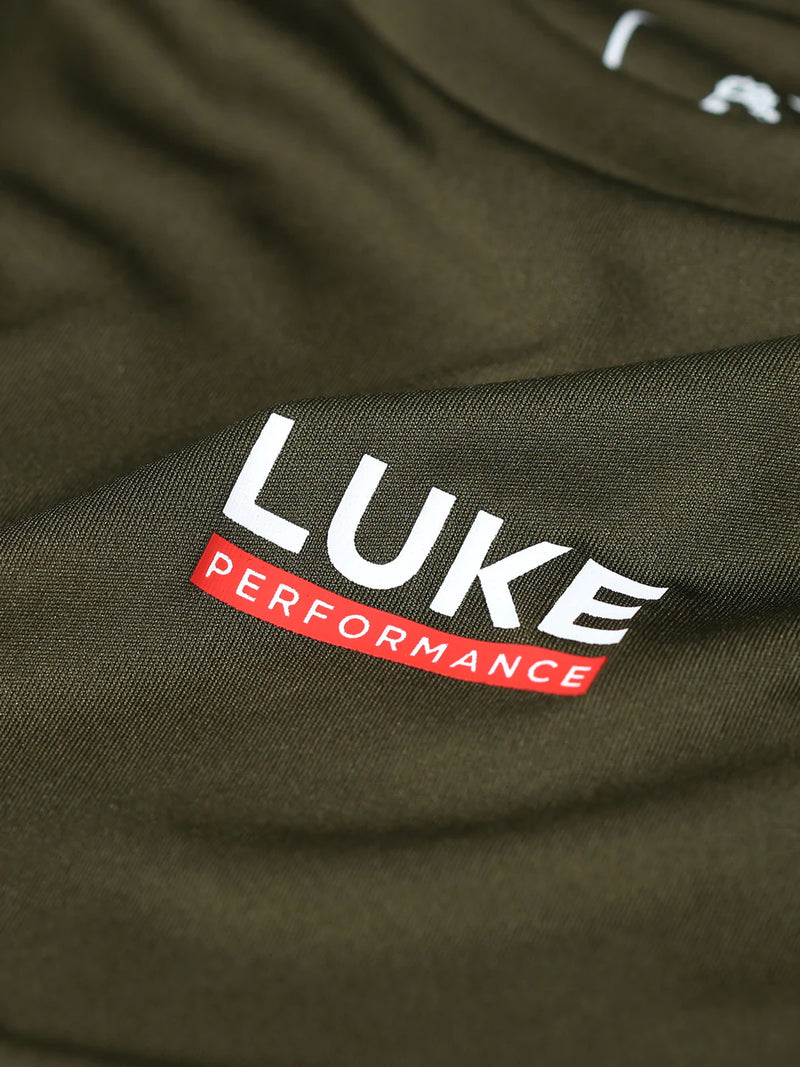 Luke Lean crew neck tee - DARK GREEN