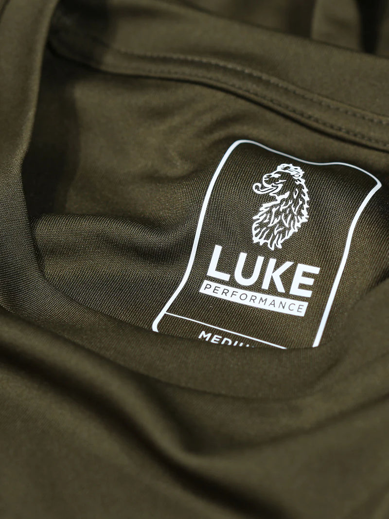 Luke Lean crew neck tee - DARK GREEN