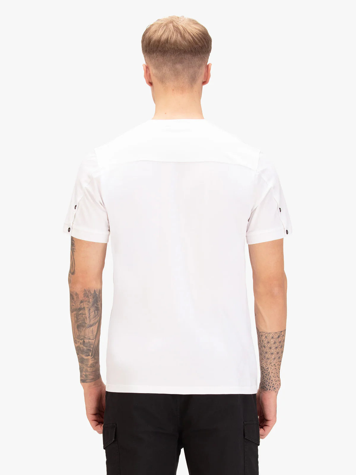 Luke essential crew neck t-shirt black lion rivet Shanghai - WHITE