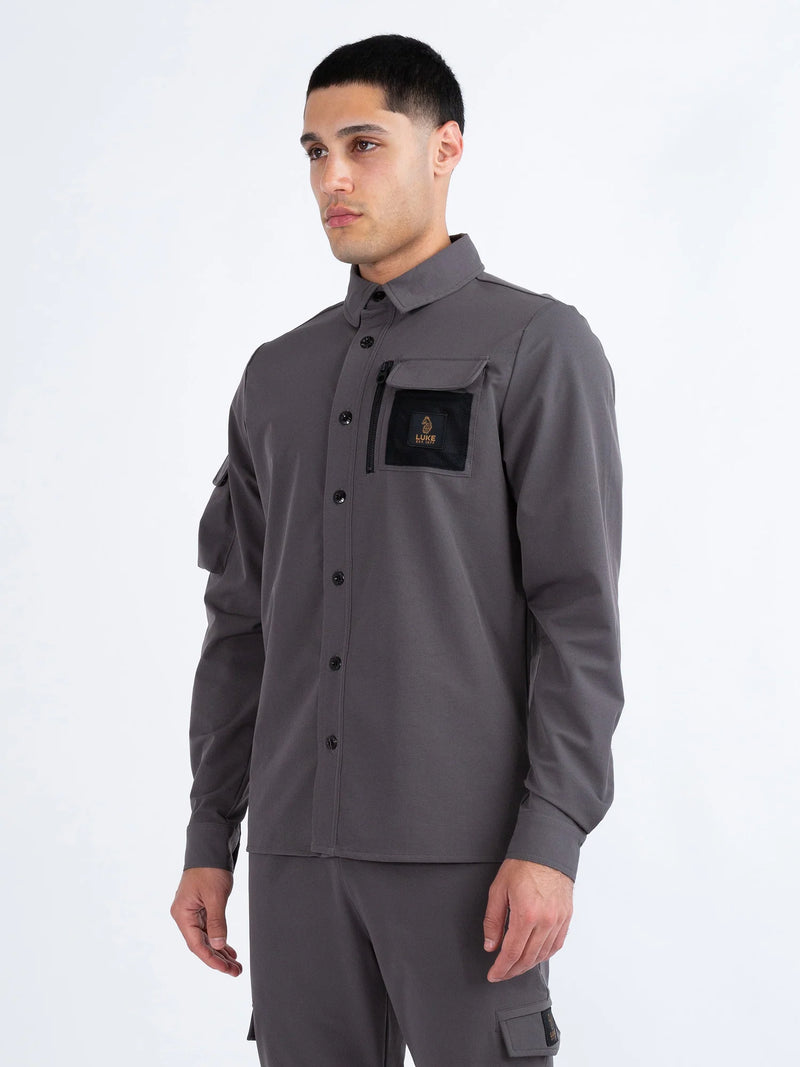 Luke Hulun HULUN TECHNICAL SHIRT - GRAPHITE