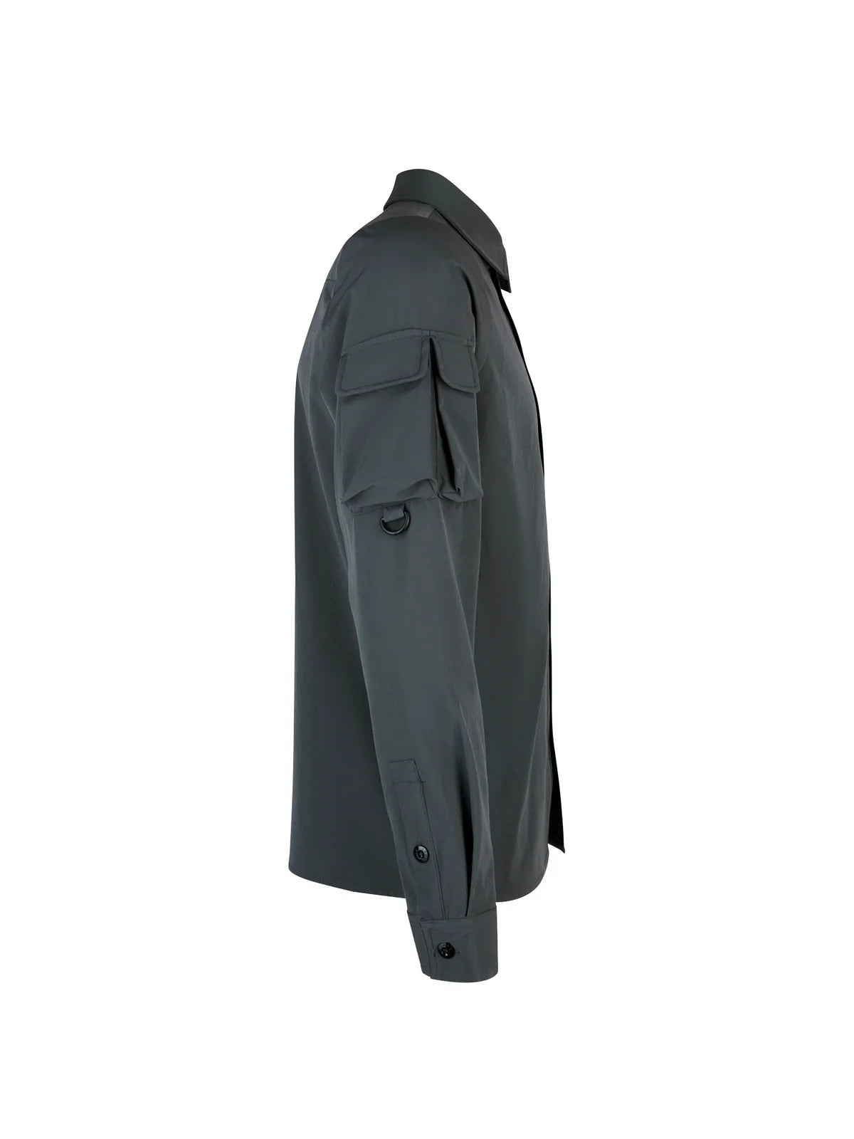Luke Est 1977 hulun technical nylon overshirt - charcoal