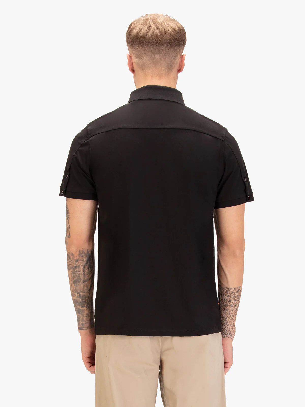 Luke Est 1977 macau premium modal polo shirt - black