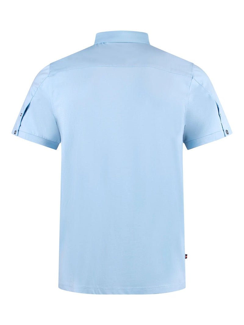 Luke MACAU PREMIUM MODAL POLO SHIRT - SKY BLUE