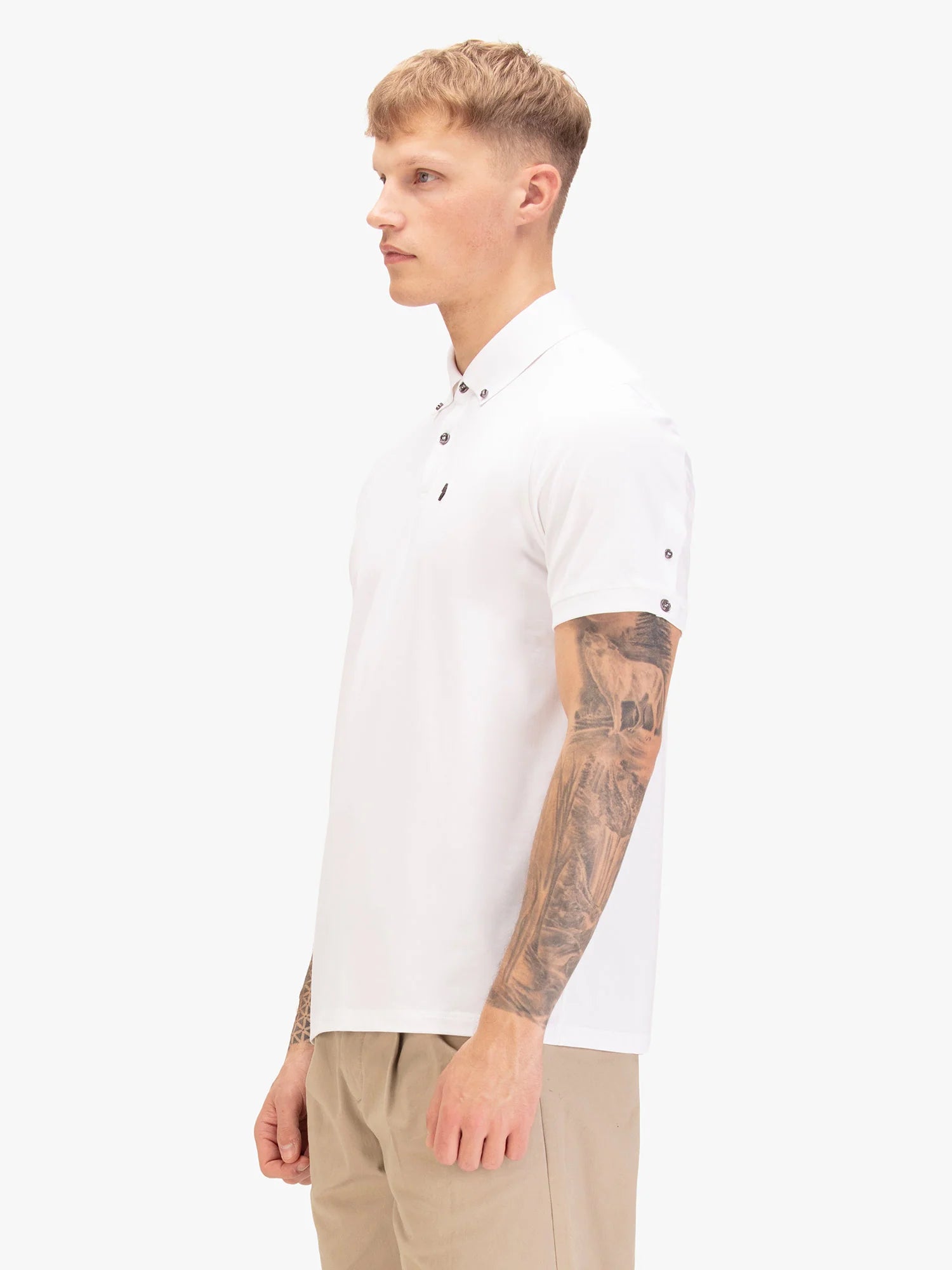 Luke Est 1977 MACAU PREMIUM MODAL POLO - WHITE