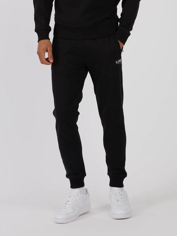 LUKE EST.1977 raised text print Astonishing BLACK