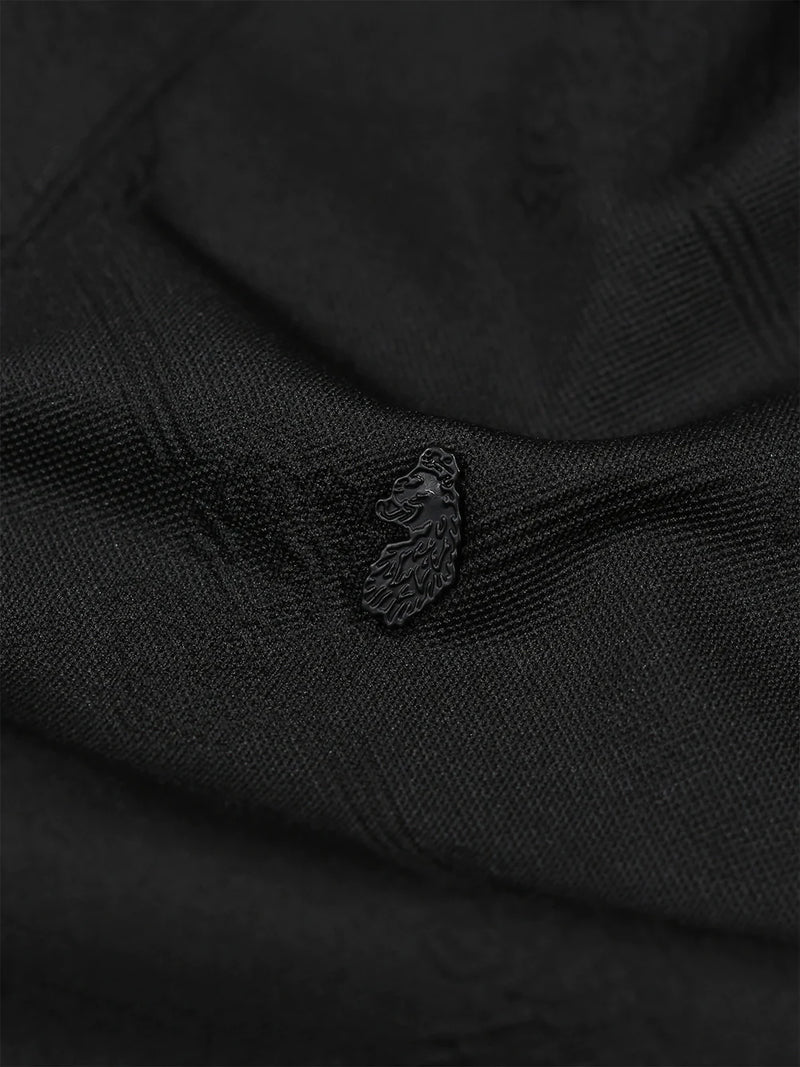 Luke NEST JACQUARD POLO Shirt - BLACK