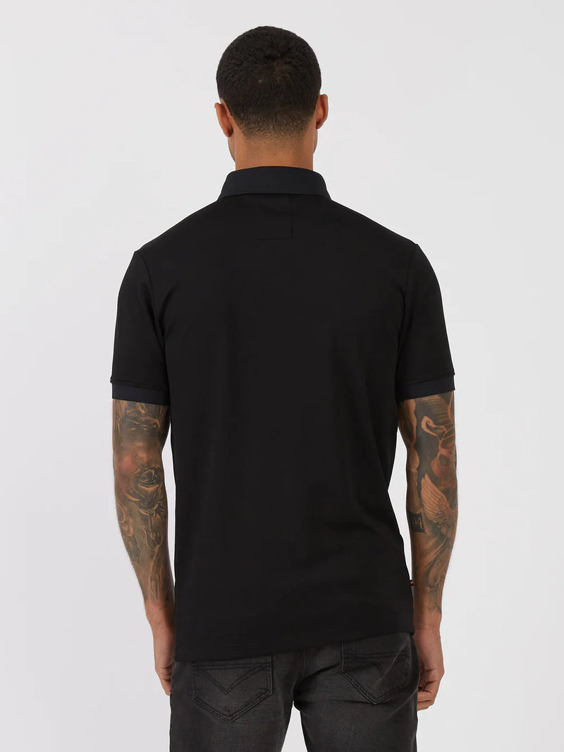 Luke NEST JACQUARD POLO Shirt - BLACK