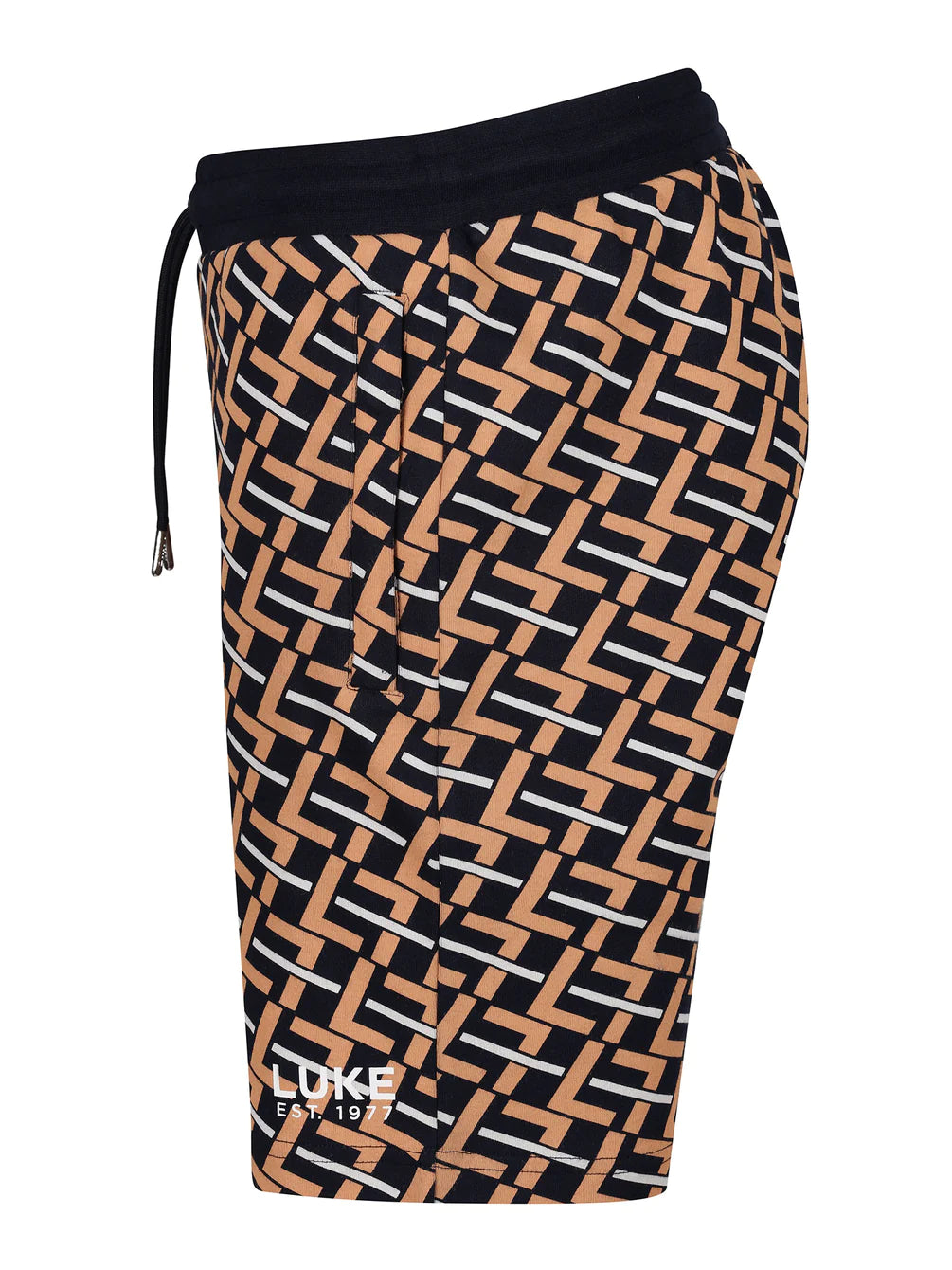 Luke DOMINICA OVERPRINT SHORTS - APRICOT