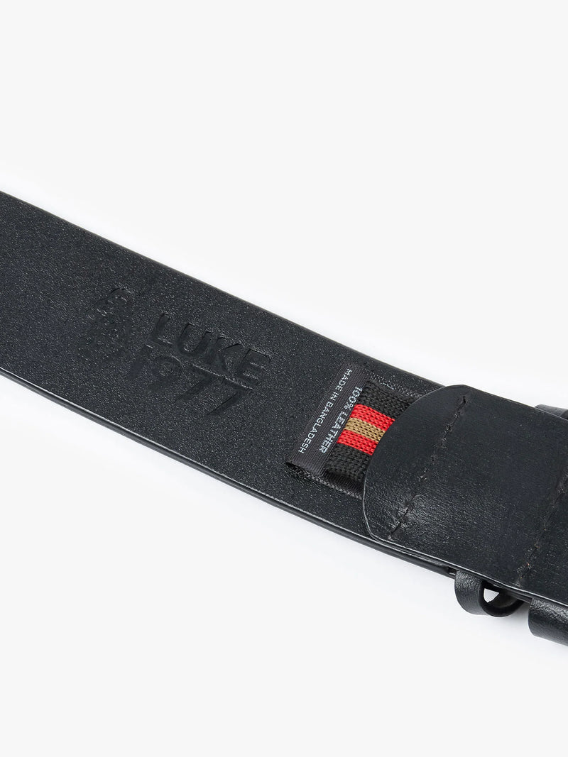 Luke Accessories NEW SUMMIT LEATHER BELT - BLACK