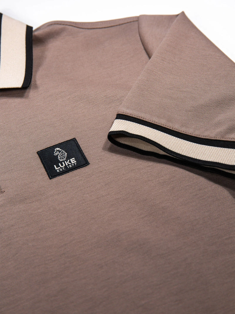 Luke Est 1977 MAKATI HONEYCOMB TEXTURED POLO - HARDNUT