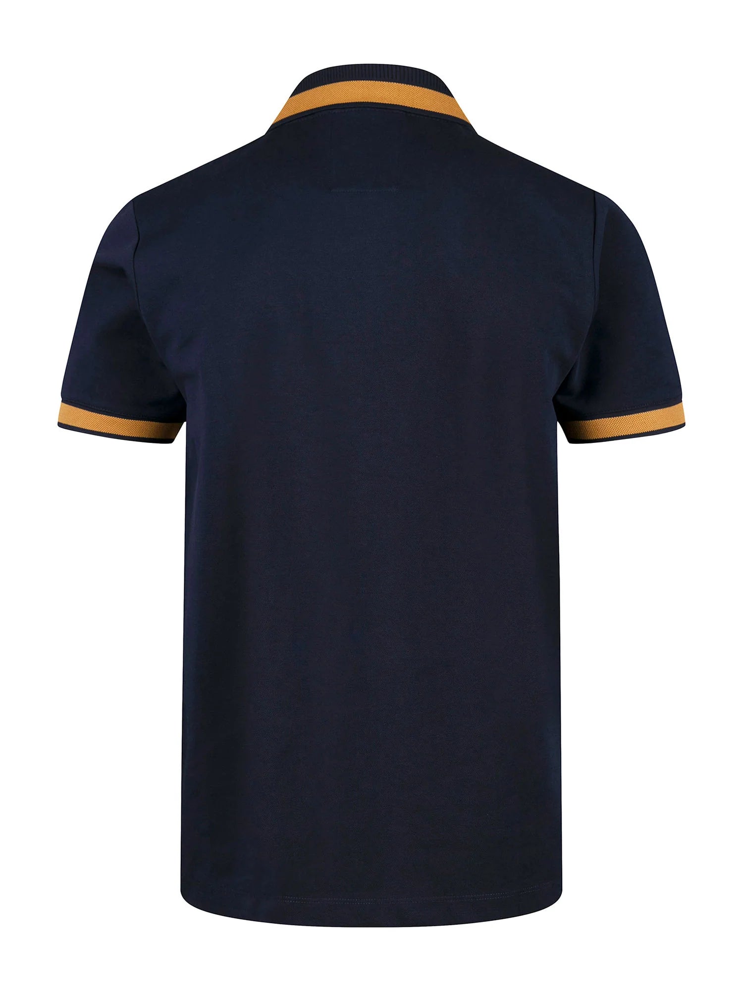 Luke Est 1977 MAKATI HONEYCOMB TEXTURED POLO - NAVY/GOLD